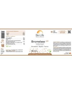 Bromelase 400, 60 capsules